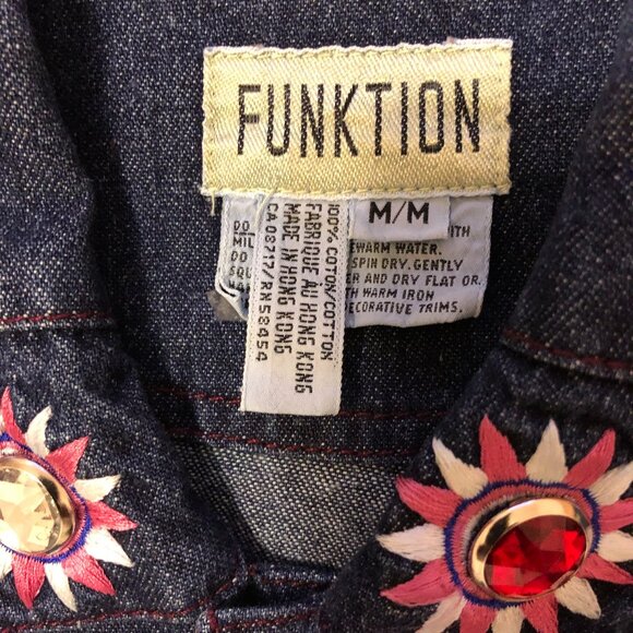 Lightly Embellished Short Denim Jacket - Picture 14 of 14